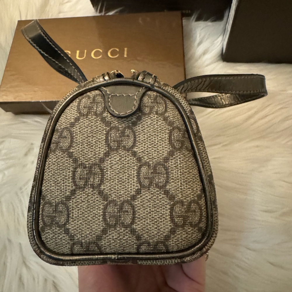 Authentic Gucci Mini Boston Gray - image 2